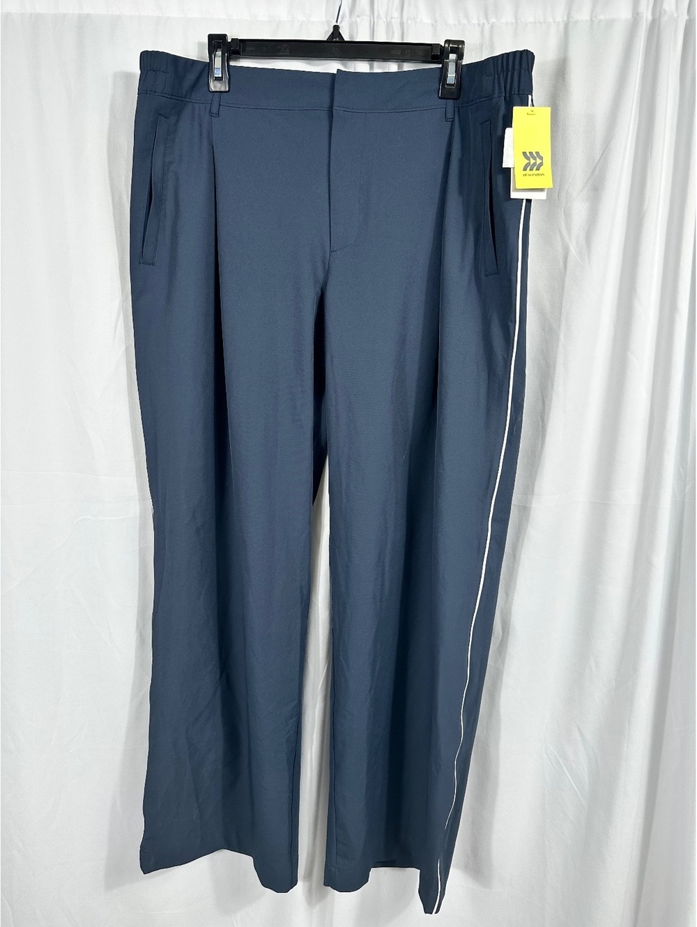 All in Motion Dark Blue High Rise Wide Leg 16" Inseam Trousers XXL